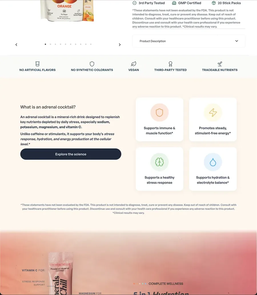 Minerals & Chill PDP · buy box